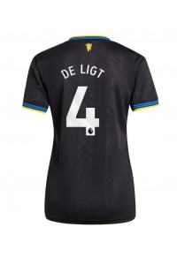 Manchester United Matthijs de Ligt #4 Jalkapallovaatteet Naisten Kolmaspaita 2025-26 Lyhythihainen